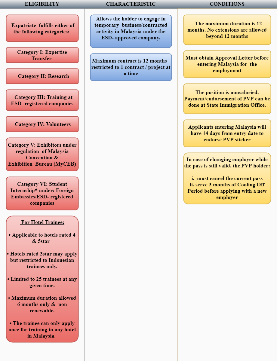 professional visit pass malaysia checklist